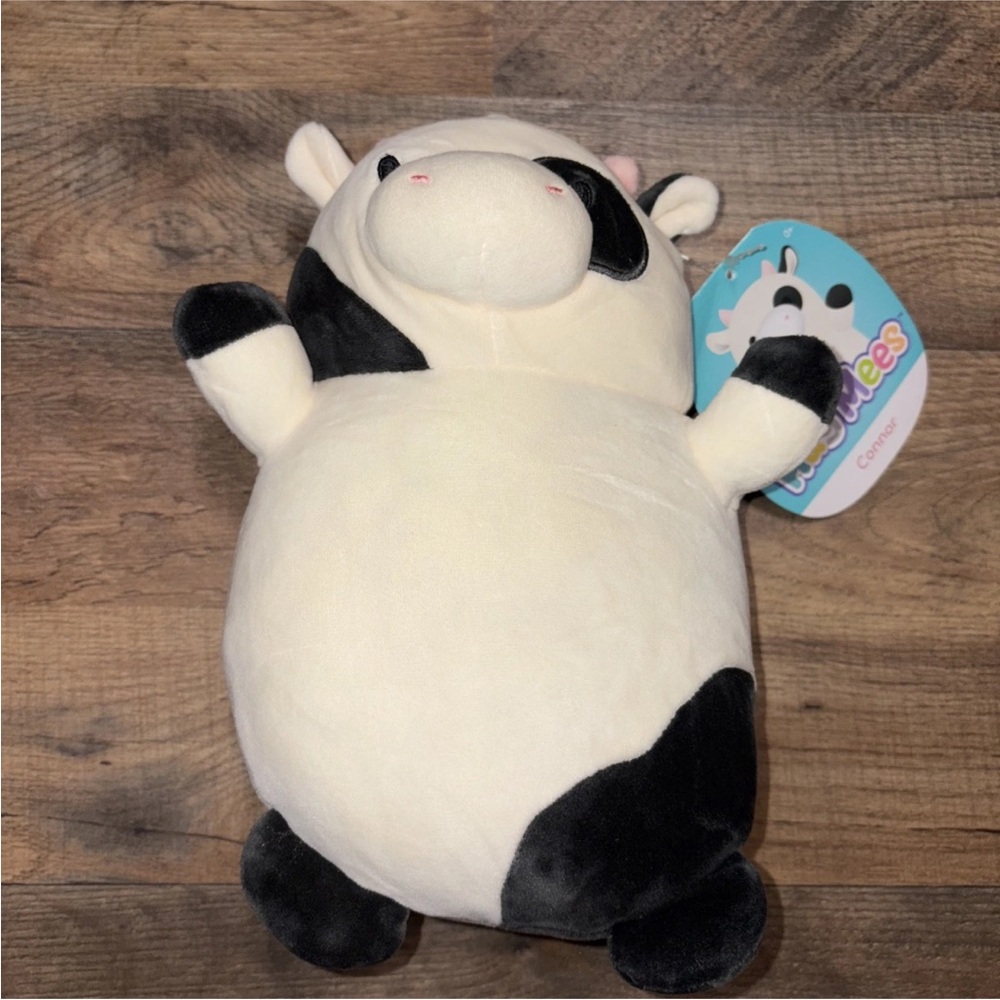 Squishmallows Kellytoy Plush Hug Mees Connor the Cow 10" NWT New with Tag